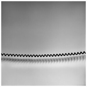 Rahgozar - photograph: a coiled telephone cord