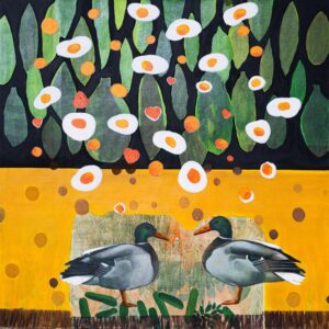 Rasoul Soltani, painting for Creativity and Innovation Day: Let Us Pierce the Firmament and Cast a New Design