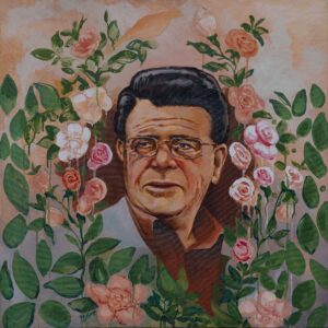 Rasoul Soltani, painting for Persian Poetry and Literature Day: Apprehend the Root, and Your Shadow Shall Grow Larger