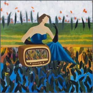 Rasoul Soltani, painting for World Radio Advertising Day: Present Yourself as You Are